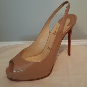 Christian Louboutin Private Number Peep Toe Pump